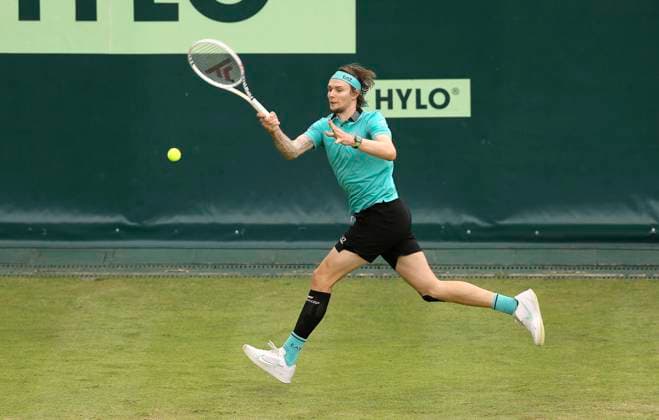 photo Alexander BUBLIK KAZ Tennis Tournament Terra Wortmann Cup at Gerry Weber Sportpark OWL Arena in Halle Westfalen Wed 19 06 2024