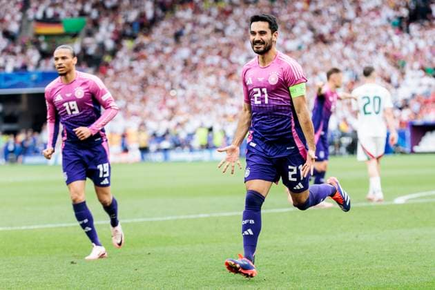 UEFA EURO 2024 Germany Hungary 19 06 2024 Ilkay Gündogan Germany, 21 celebrates after his goal UEFA EURO 2024 Germany Hungary Stuttgart Arena, Stuttgart on 19 06 2024 Copyright: xBEAUTIFULxSPORTS Wunderlx