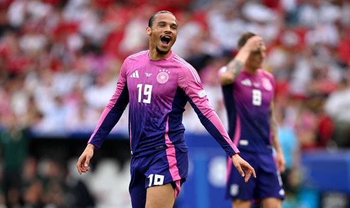 Football Euro 2024 Group A 19 06 2024 Germany Hungary Germany Cheering after the 2-0 goal, Leroy Sane