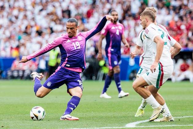 UEFA EURO 2024 Germany Hungary 19 06 2024 Leroy Sane Germany, 19 shoots UEFA EURO 2024 Germany Hungary Stuttgart Arena, Stuttgart on 19 06 2024 Copyright: xBEAUTIFULxSPORTS Wunderlx