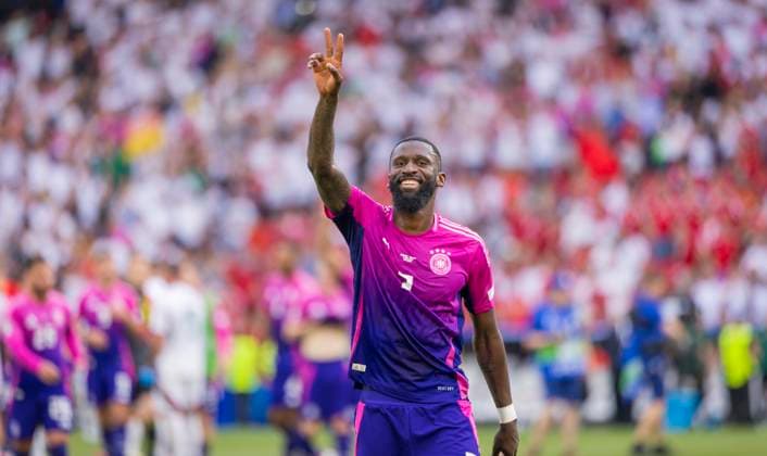 Stuttgart, Germany 19th Jun 2024 Final jubilation Antonio Rüdiger DFB Germany Hungary Germany Hungary 19 06 2024