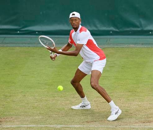 photo Christopher EUBANKS USA defeats Bublik in the 2nd round Tennis Tournament Terra Wortmann Cup at Gerry Weber Sportpark OWL Arena in Halle Westfalen Wed 19 06 2024