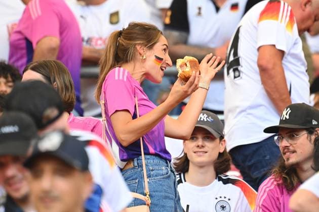 Lena WURZENBERGER center,girlfriend of national coach Julian NAGELSMANN , group stage group A Germany GER Hungary HUN 2 0 on 19 06 2024, Stuttgart Arena Football UEFA EURO 2024 GERMANY from 14 06 2024 14 07 2024
