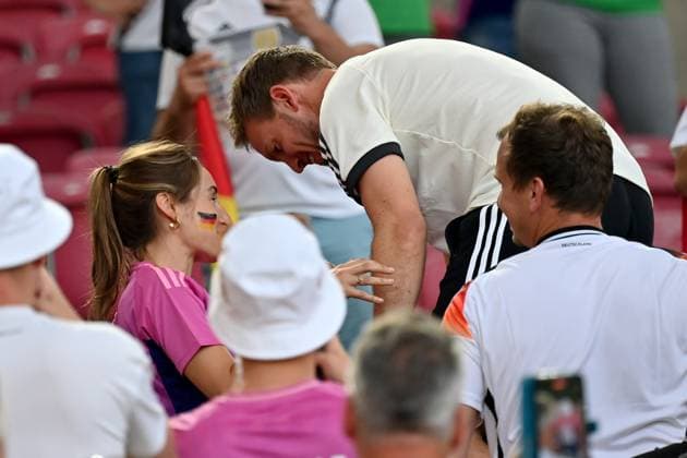 19 06 2024, xjrdrx, European Football Championship 2024, Germany Hungary emspor, v l coach Julian Nagelsmann German national football team DFB with girlfriend Lena Wurzenberger DFL DFB REGULATIONS PROHIBIT ANY USE OF PHOTOGRAPHS as IMAGE SEQUENCES and or QUASI VIDEO Stuttgart