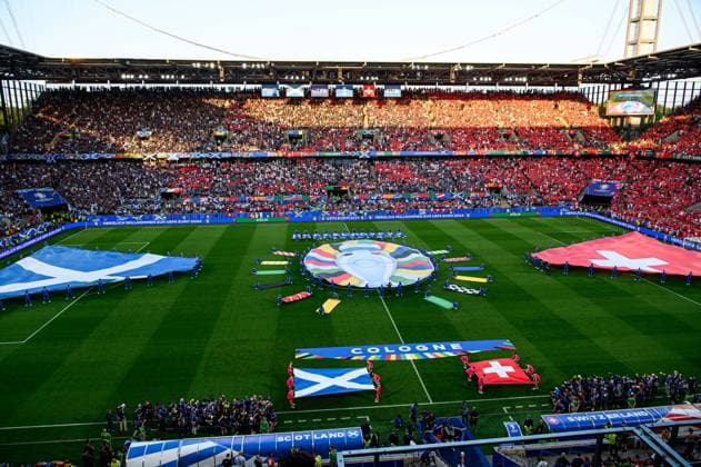 DORTMUND, GERMANY - 19 JUNE, 2024: The football match of EURO 2024 Scotland vs. Switzerland at Signal Iduna Park  Copyright: xVITALIIxKLIUIEVx