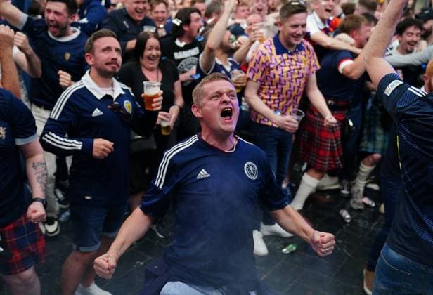 EURO 2024, fan zone in Glasgow