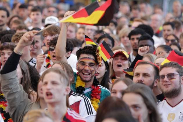 19 06 2024 Dortmund, Fanzone Friedensplatz, broadcast UEFA EURO2024 group match Germany vs. Hungary, final score 2 0