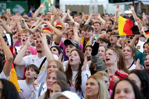 19 06 2024 Dortmund, Fanzone Friedensplatz, broadcast UEFA EURO2024 group match Germany vs. Hungary, final score 2 0
