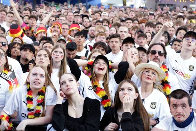 19 06 2024 Dortmund, Fanzone Friedensplatz, broadcast UEFA EURO2024 group match Germany vs. Hungary, final score 2 0