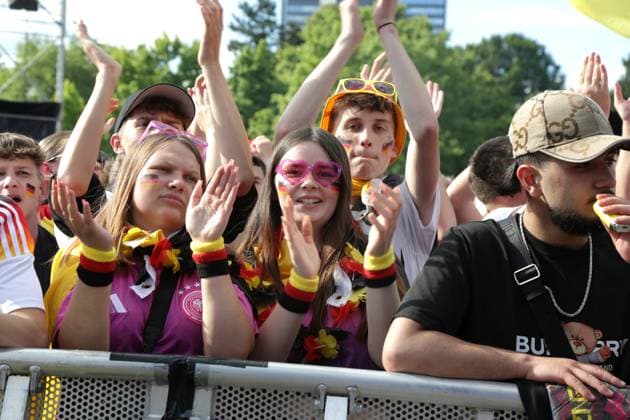 19 06 2024 Dortmund, fan zone in Westfalenpark, also broadcast UEFA EURO2024 group match Germany vs. Hungary, final score 2 0