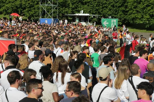 19 06 2024 Dortmund, fan zone in Westfalenpark, also broadcast UEFA EURO2024 group match Germany vs. Hungary, final score 2 0