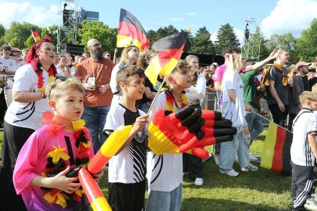 19 06 2024 Dortmund, fan zone in Westfalenpark, also broadcast UEFA EURO2024 group match Germany vs. Hungary, final score 2 0
