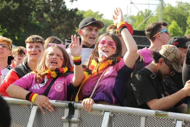 19 06 2024 Dortmund, fan zone in Westfalenpark, also broadcast UEFA EURO2024 group match Germany vs. Hungary, final score 2 0