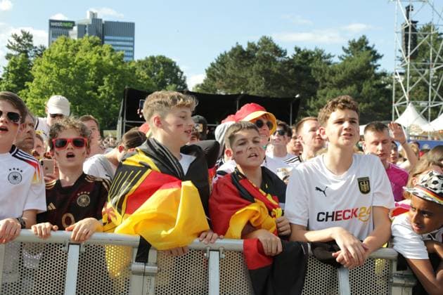 19 06 2024 Dortmund, fan zone in Westfalenpark, also broadcast UEFA EURO2024 group match Germany vs. Hungary, final score 2 0