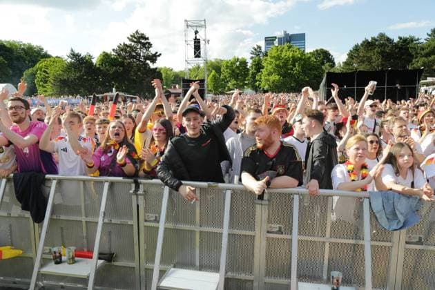 19 06 2024 Dortmund, fan zone in Westfalenpark, also broadcast UEFA EURO2024 group match Germany vs. Hungary, final score 2 0