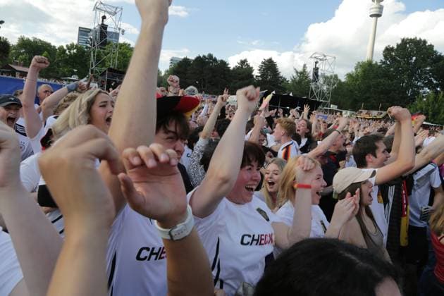 19 06 2024 Dortmund, fan zone in Westfalenpark, also broadcast UEFA EURO2024 group match Germany vs. Hungary, final score 2 0