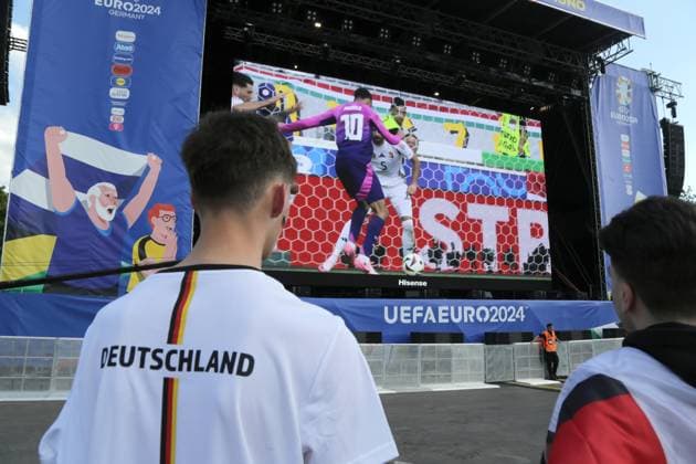 19 06 2024 Dortmund, fan zone in Westfalenpark, also broadcast UEFA EURO2024 group match Germany vs. Hungary, final score 2 0