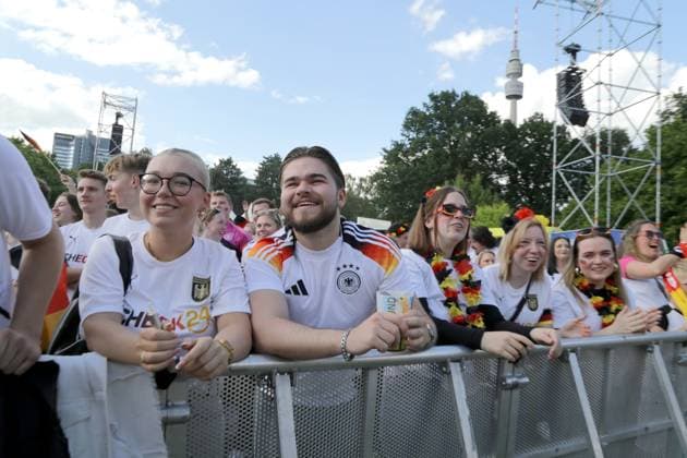 19 06 2024 Dortmund, fan zone in Westfalenpark, also broadcast UEFA EURO2024 group match Germany vs. Hungary, final score 2 0