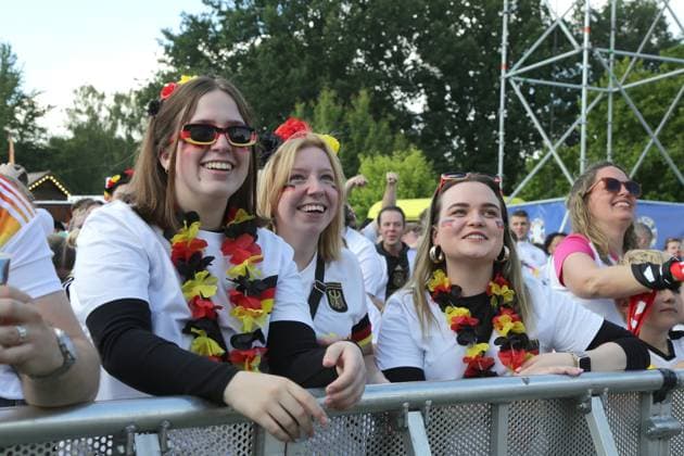 19 06 2024 Dortmund, fan zone in Westfalenpark, also broadcast UEFA EURO2024 group match Germany vs. Hungary, final score 2 0