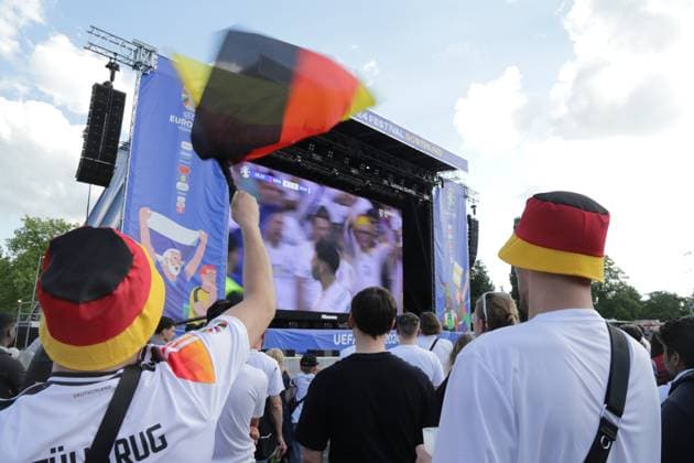 19 06 2024 Dortmund, fan zone in Westfalenpark, also broadcast UEFA EURO2024 group match Germany vs. Hungary, final score 2 0