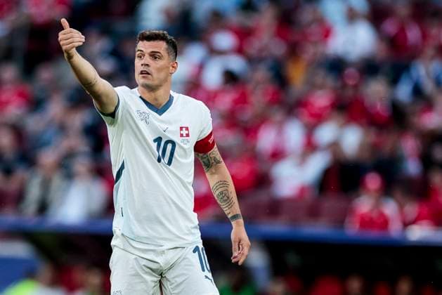 UEFA EURO 2024 Scotland Switzerland 19 06 2024 Granit Xhaka Switzerland, 10 UEFA EURO 2024 Scotland Switzerland Stadion Köln, Cologne on 19 06 2024 Copyright: xBEAUTIFULxSPORTS Meuselx