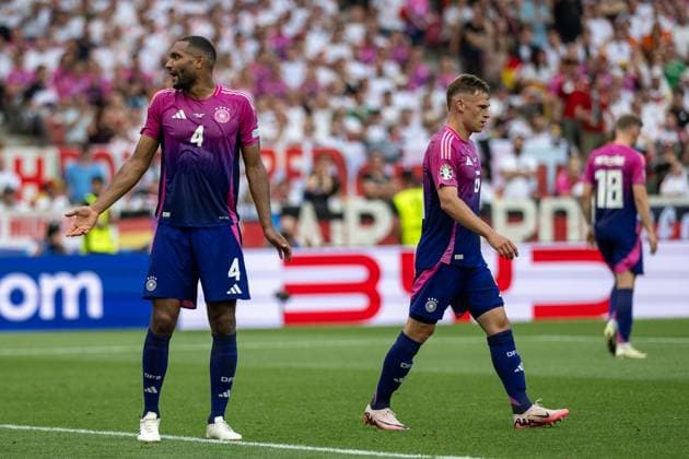 Jonathan Tah Germany 04 , Joshua Kimmich Germany 06 , GER, Germany GER vs Hungary HUN , European Football Championship, UEFA EURO 2024, Group A, Matchday 2, 19 06 2024, GER, Germany GER vs Hungary HUN , European Football Championship, UEFA EURO 2024, Group A, Matchday 2, 19 06 2024 Stuttgart Copyright: xEibner-Pressefoto SaschaxWaltherx EP_EER