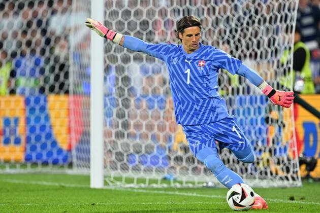 240619 EURO2024 SCOTLAND VS SWITZERLAND goalkeeper Yann Sommer (1) of Switzerland pictured during a soccer game between the national teams of Scotland and Switzerland on the 2nd matchday in Group A in the group stage of the UEFA EURO, EM, Europameisterschaft,Fussball 2024 tournament , on Wednesday 19 June 2024 in Cologne , Germany . PHOTO SPORTPIX David Catry Cologne GERMANY  Copyright: xx 465173