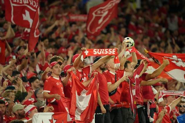 Scotland v Switzerland: Group A - UEFA EURO, EM, Europameisterschaft,Fussball 2024 Swiss supporters during the UEFA EURO 2024 group stage match between Scotland and Switzerland at Cologne Stadium on June 19, 2024 in Cologne, Germany. Cologne Germany  Copyright: xJosexBretonx originalFilename:breton-scotland240619_npYMB.jpg
