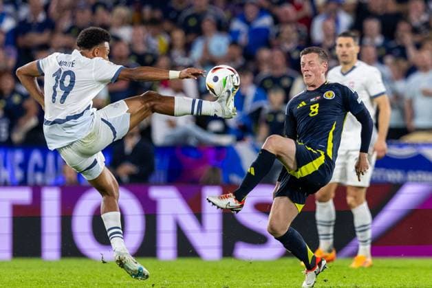 Scotland v Switzerland - UEFA EURO, EM, Europameisterschaft,Fussball 2024 Dan Ndoye, Callum McGregor is playing during the UEFA Euro 2024 Group A match between Scotland v Switzerland, at the Cologne Stadium in Cologne, Germany, on June 19, 2024. Cologne Germany  Copyright: xAndrzejxIwanczukx originalFilename:iwanczuk-scotland240619_nptay.jpg