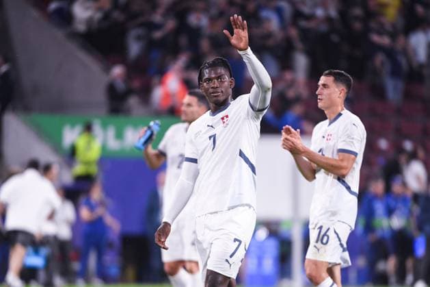 COLOGNE, GERMANY JUNE 19 Breel Embolo of Switzerland during the UEFA EURO 2024 group stage match between Scotland and Switzerland at Cologne Stadium on June 19, 2024 in Cologne, Germany Cologne Cologne Stadium North Rhine Westphalia Germany Copyright: xJustPictures.ch ManuelxWinterbergerx jp-en-EuSpIm-JP4_MAN_Scotland_Swiss_19Jun2024_CO_00037
