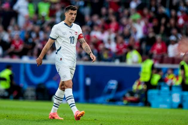 UEFA EURO 2024 Scotland Switzerland 19 06 2024 Granit Xhaka Switzerland, 10 UEFA EURO 2024 Scotland Switzerland Stadion Köln, Cologne on 19 06 2024 Copyright: xBEAUTIFULxSPORTS Meuselx