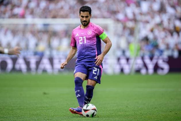 240619 Ilkay Guendogan of Germany during the UEFA Euro 2024 Football Championship match between Germany and Hungary on June 19, 2024 in Stuttgart Photo Jesper Zerman BILDBYRAN kod JZ JZ0542 fotboll football soccer fotballs em europamästerskap em uefa euro uefa european football championship euro 2024 tyskland germany hungary bbeng  Copyright: JESPERxZERMAN BB240619JZ212