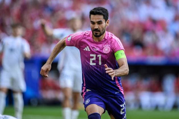 240619 Ilkay Guendogan of Germany during the UEFA Euro 2024 Football Championship match between Germany and Hungary on June 19, 2024 in Stuttgart Photo Jesper Zerman BILDBYRAN kod JZ JZ0542 fotboll football soccer fotballs em europamästerskap em uefa euro uefa european football championship euro 2024 tyskland germany hungary bbeng  Copyright: JESPERxZERMAN BB240619JZ220