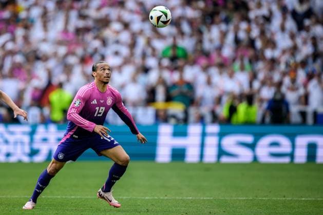 240619 Leroy Sane of Germany during the UEFA Euro 2024 Football Championship match between Germany and Hungary on June 19, 2024 in Stuttgart Photo Jesper Zerman BILDBYRAN kod JZ JZ0542 fotboll football soccer fotballs em europamästerskap em uefa euro uefa european football championship euro 2024 tyskland germany hungary bbeng  Copyright: JESPERxZERMAN BB240619JZ234