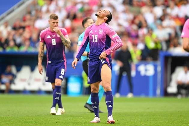 Euro 2024 Germany Hungary on 19 06 2024 in the MHPArena in Stuttgart Leroy Sane Germany dissatisfied, disappointed, disappointed, dejected MT