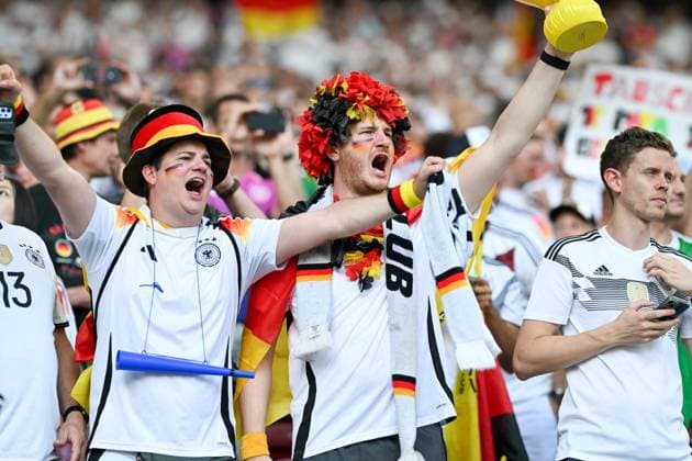 European Championship 2024 Germany Hungary on 19 06 2024 in the MHPArena in Stuttgart German fans MT