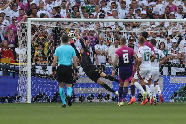 Manuel Neuer (Germany) during the UEFA EURO, EM, Europameisterschaft,Fussball Germany 2024 match between Germany 2-0 Hungary at Stuttgart Arena on June 19, 2024 in Stuttgart, Germany. Noxthirdxpartyxsales  (256971060)