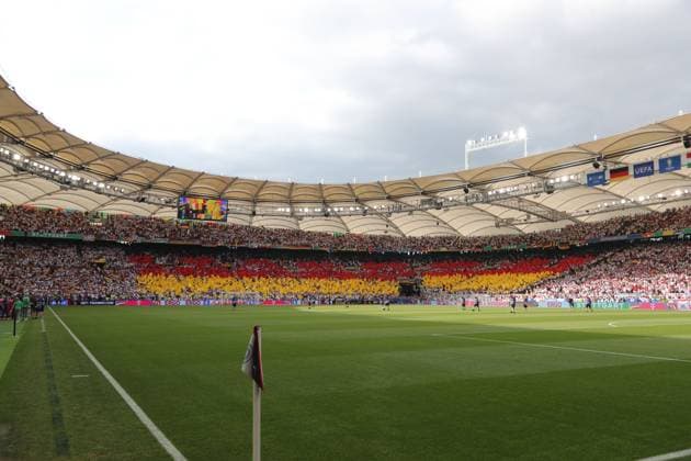 Supporters (Germany) during the UEFA EURO, EM, Europameisterschaft,Fussball Germany 2024 match between Germany 2-0 Hungary at Stuttgart Arena on June 19, 2024 in Stuttgart, Germany. Noxthirdxpartyxsales  (256971154)