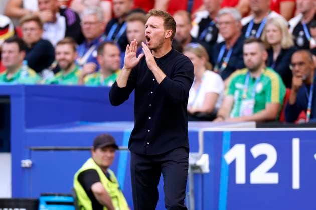 NAGELSMANN Julian Coach Team Germany UEFA European Football Championship 2024 in Germany Match Germany Hungary 2 0 on 19 06 2024 in Stuttgart DFL REGULATIONS PROHIBIT ANY USE OF PHOTOGRAPHS as IMAGE SEQUENCES and or QUASI VIDEO Copyright: xLacixPerenyix