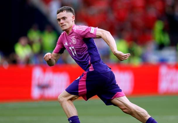 WIRTZ Florian Team Germany UEFA European Football Championship 2024 in Germany Match Germany Hungary 2 0 on 19 06 2024 in Stuttgart DFL REGULATIONS PROHIBIT ANY USE OF PHOTOGRAPHS as IMAGE SEQUENCES and or QUASI VIDEO Copyright: xLacixPerenyix