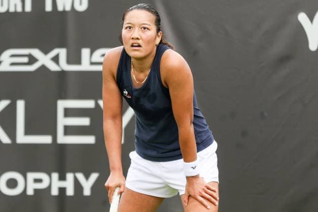 Ilkley Tennis Club, England, June 19th 2024: Harmony Tan during W100 Ilkley match against Mariam Bolkvadze at Ilkley Tennis Club on June 19th 2024. (Sean Chandler SPP) Copyright: xSeanxChandlerx xSPPx spp-en-SeChSp-W100 Ilkley - Mariam Bolkvadze v Harmony Tan - Ilkley Tennis Club-4