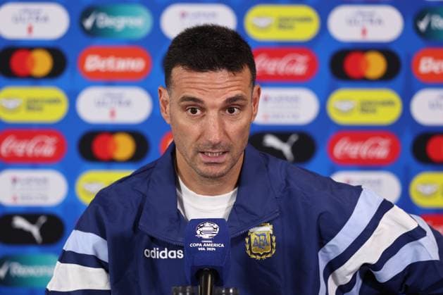 Argentina s head coach Lionel Scaloni during a press conference ahead the match against Canada for the Copa America USA 2024, group A, group stage, at Mercedes Benz stadium in Atlanta, on June 19, 2024 ATLANTA UNITED STATES Copyright: xALEJANDROxPAGNIx