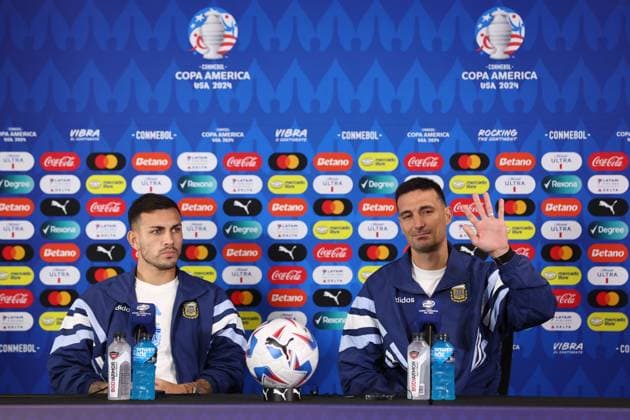 Football, Copa America, Argentina national team press conference