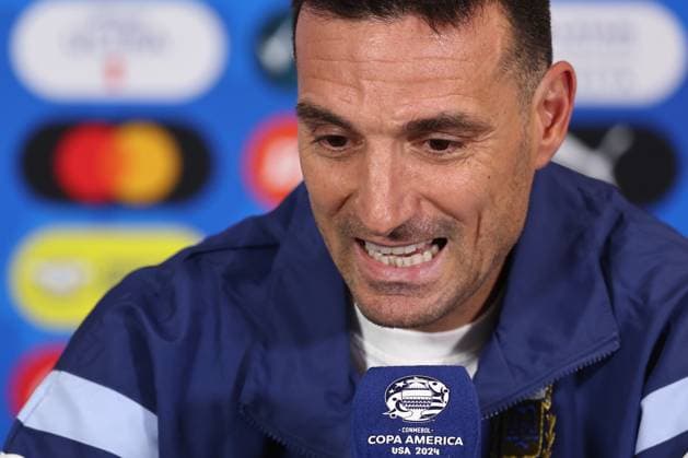 Argentina s head coach Lionel Scaloni during a press conference ahead of the match against Canada for the Copa America USA 2024, group A, group stage, at Mercedes Benz stadium in Atlanta, on June 19, 2024 ATLANTA UNITED STATES Copyright: xALEJANDROxPAGNIx