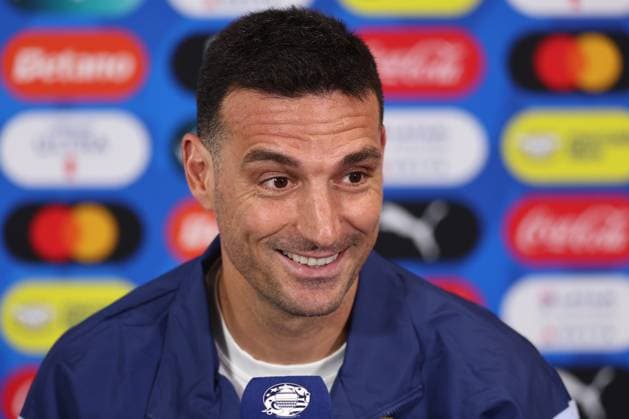 Argentina s head coach Lionel Scaloni during a press conference ahead of the match against Canada for the Copa America USA 2024, group A, group stage, at Mercedes Benz stadium in Atlanta, on June 19, 2024 ATLANTA UNITED STATES Copyright: xALEJANDROxPAGNIx