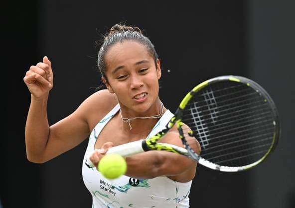 Leylah Fernandez of Canada in action during her second round match Rothesay Classic Birmingham, Day 3, Tennis, Edgbaston Priory Club, Birmingham, UK - 19 June 2024  Copyright: xAnnaxGowthorpe Shutterstockx 14543326ci
