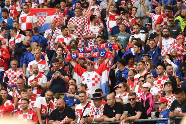 GER, Euro 2024, Group B, Croatia HRV vs Albania ALB 19 06 2024, Volksparkstadion, GER, Euro 2024, Group B, Croatia HRV vs Albania ALB in the picture Feature the Croatian fans in the stadium nordphotoxGmbH xWitke nph00002