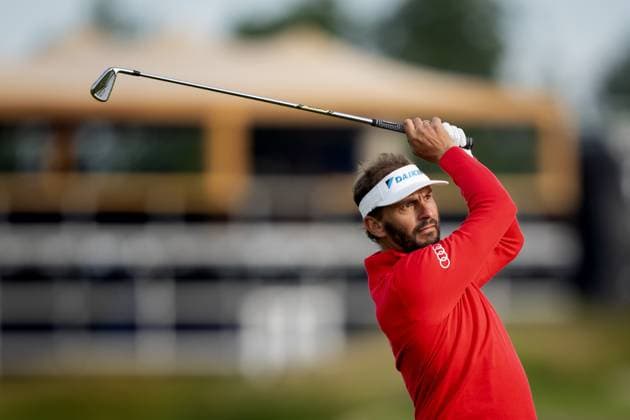 BADHOEVEDORP - Joost Luiten during the 104th edition of the KLM Open golf on The International golf course near Amsterdam. ANP SANDER KONING xVIxANPxSportx xxANPxIVx 501550664 originalFilename: 501550664.jpg
