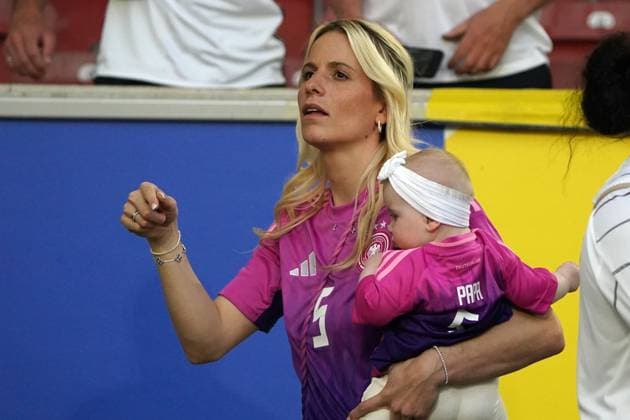 EURO 2024, Football, UEFA Euro 2024, EM 2024, Group stage, Group A, Germany Hungary, 19 06 2024, Stuttgartarena Stuttgart Sina Groß, wife of Pascal Gr0ß Germany, action, single image