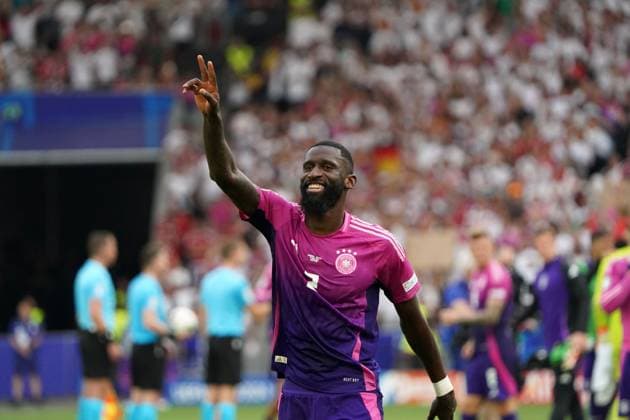 EURO 2024, Football, UEFA Euro 2024, European Championship 2024, Group stage, Group A, Germany Hungary, 19 06 2024, Stuttgartarena Stuttgart Antonio Rüdiger Germany, action, single image